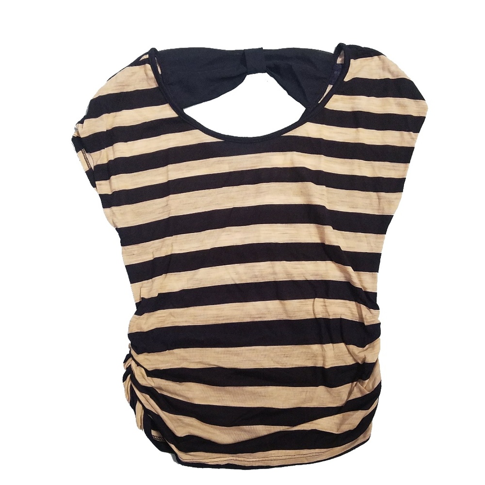 Striped Bow Top